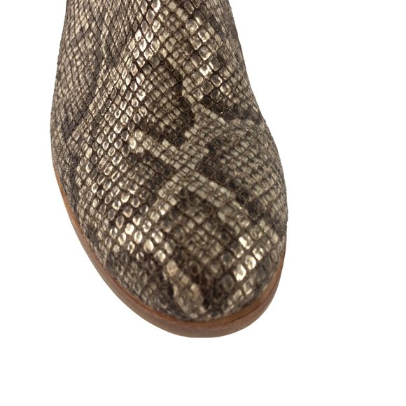 *New* GENTLE SOULS Harlie Snake Print Embossed Leather Booties - Picture 10 of 12